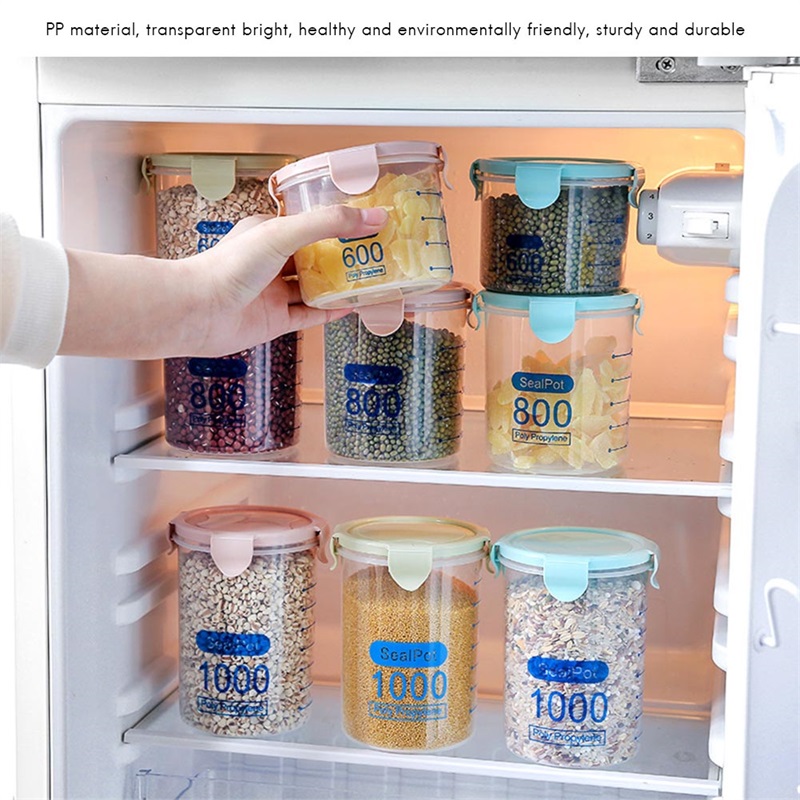 Transparente, Luftdichte Vorratsdosen Mit Deckel Zur Frischhaltung Von Lebensmitteln In Der Küche, Getreidebehälter Aus Kunststoff