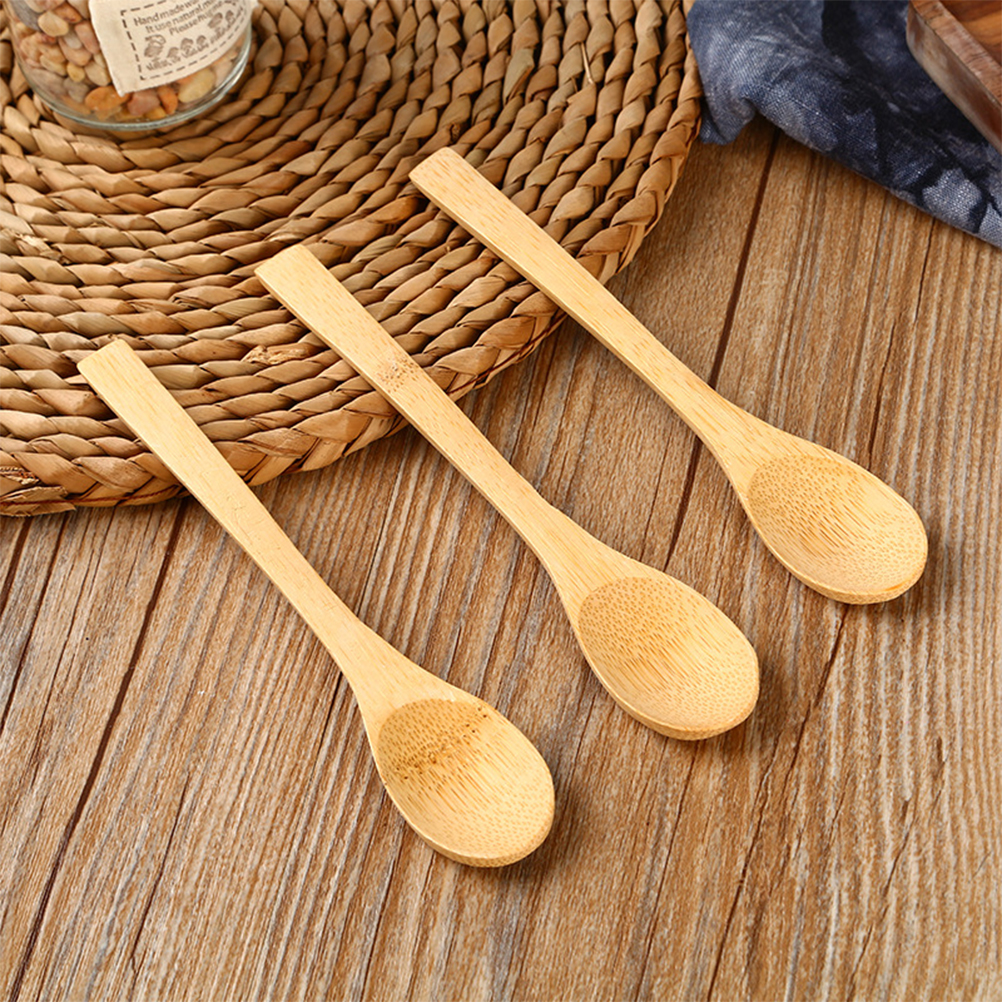 Runder Bambus-holzlöffel, Suppenlöffel, Rührlöffel, Küchenhelfer Aus Holz