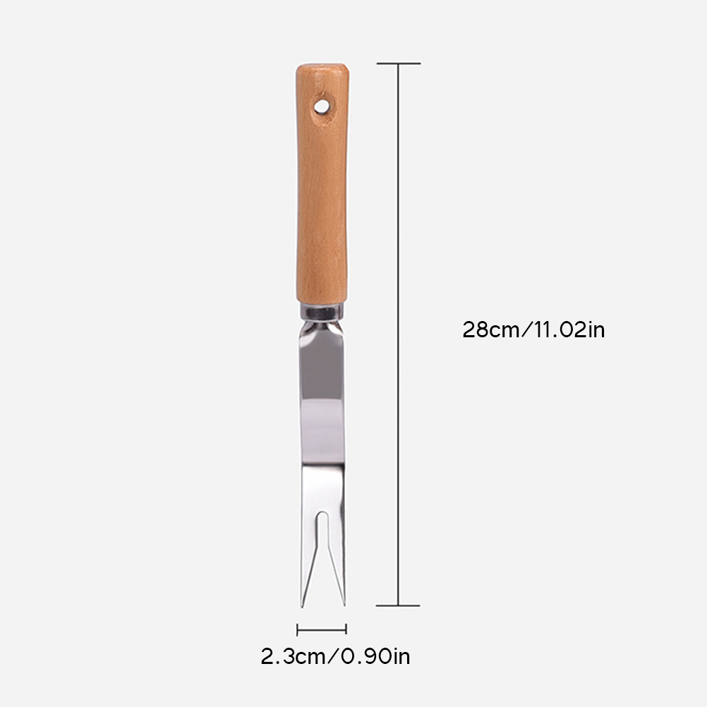 Handunkrautgabel, Manueller Unkrautentferner Aus Edelstahl Mit Langen Zinken Und Ergonomischem Griff