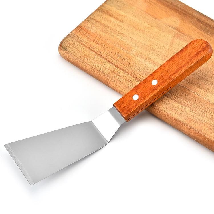 2-teiliges Set Metallspatel Aus Edelstahl, Grillplattenzubehör, Pfannkuchenwender, Pfannenwender Zum Grillen, Backen Und Kochen