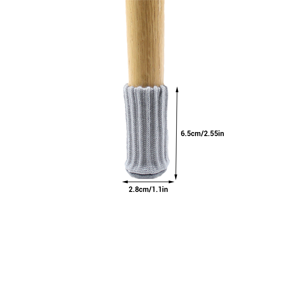 16 Stuhlhussen, Hochelastisch, Rutschfest, Für Stuhlbeine, Gestrickte Möbelbezüge, Stuhlbeinschoner