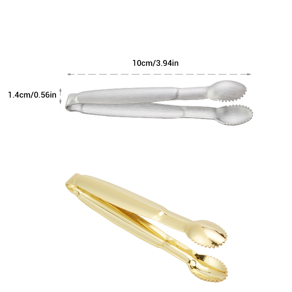 3-teiliges Set Mini-servierzangen Aus Edelstahl Für Zucker, Teebeutel Und Andere Küchenutensilien