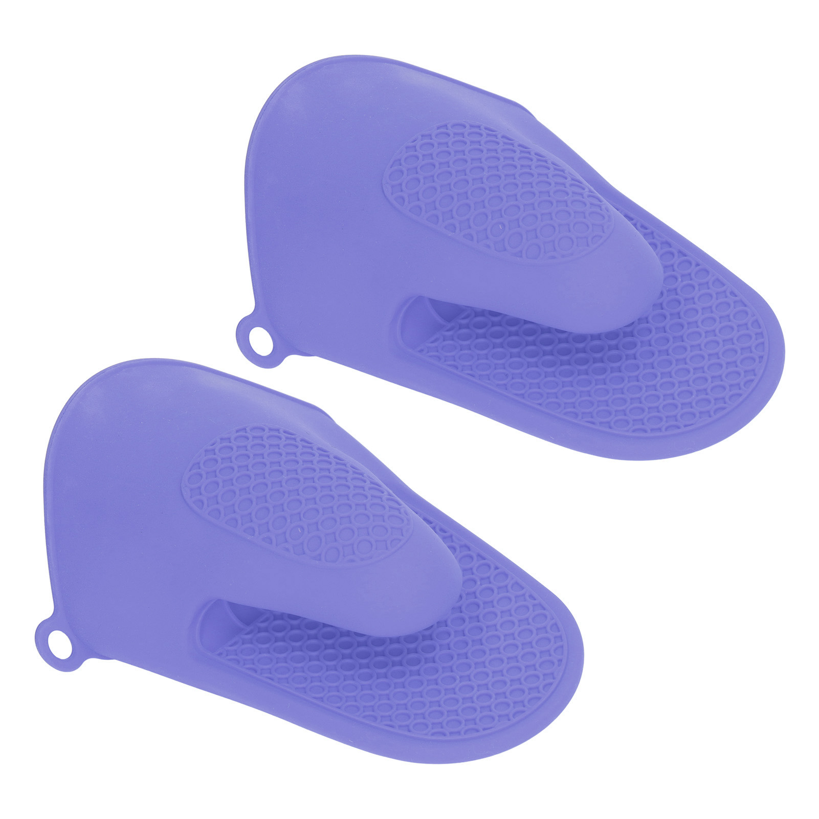 2 Stück Mini-ofenhandschuhe Aus Silikon, Verdickt, Hitzebeständig, Zum Schutz Vor Verbrennungen, Lila