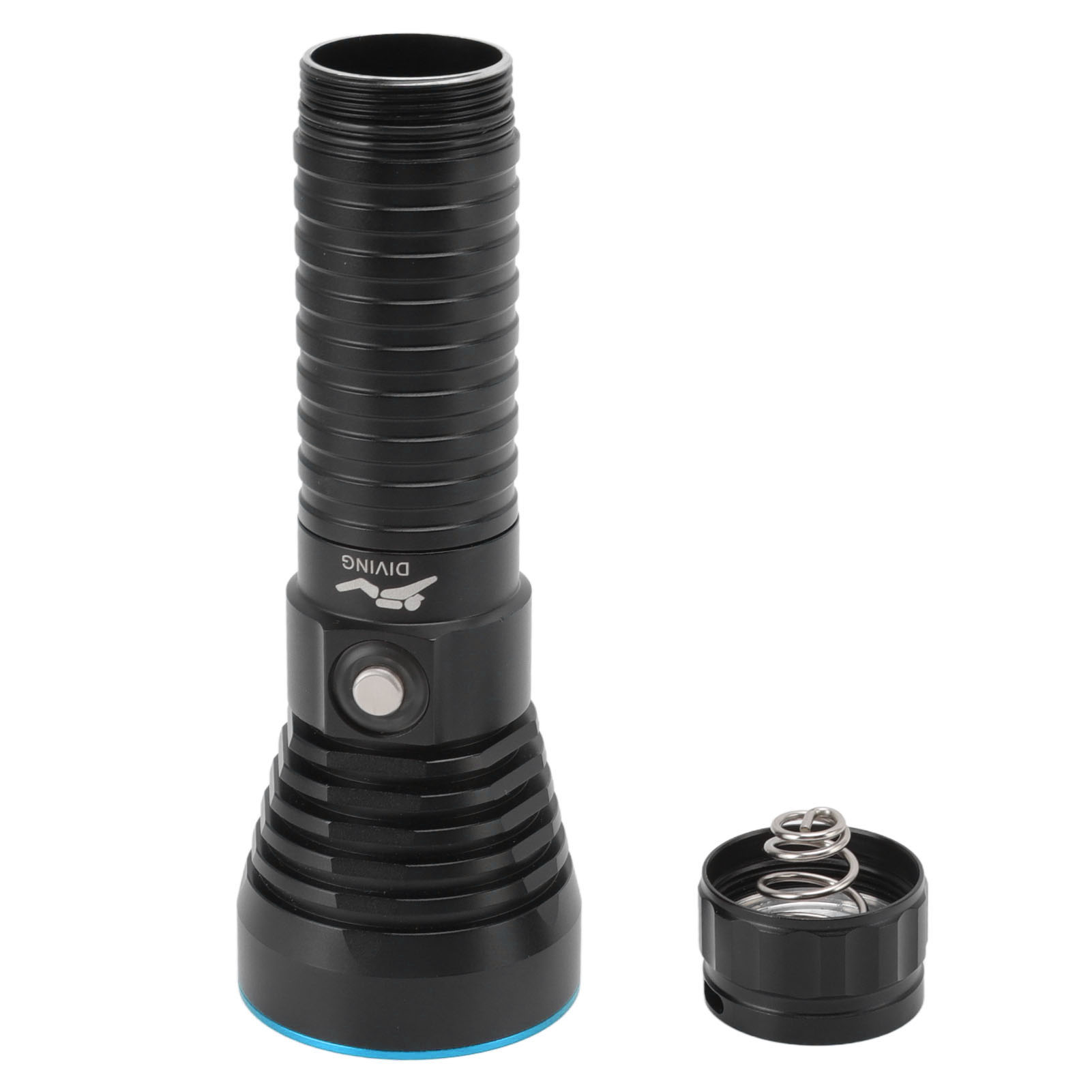 Taucherlampe 3000 Lm Led, Wasserdicht Nach Ipx8 Bis 100 M, Blau
