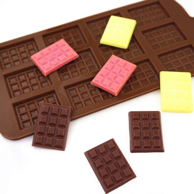 Rechteckige Schokoladenform, Antihaftbeschichtete Silikon-waffelform Für Kuchen, Diy-backwerkzeug
