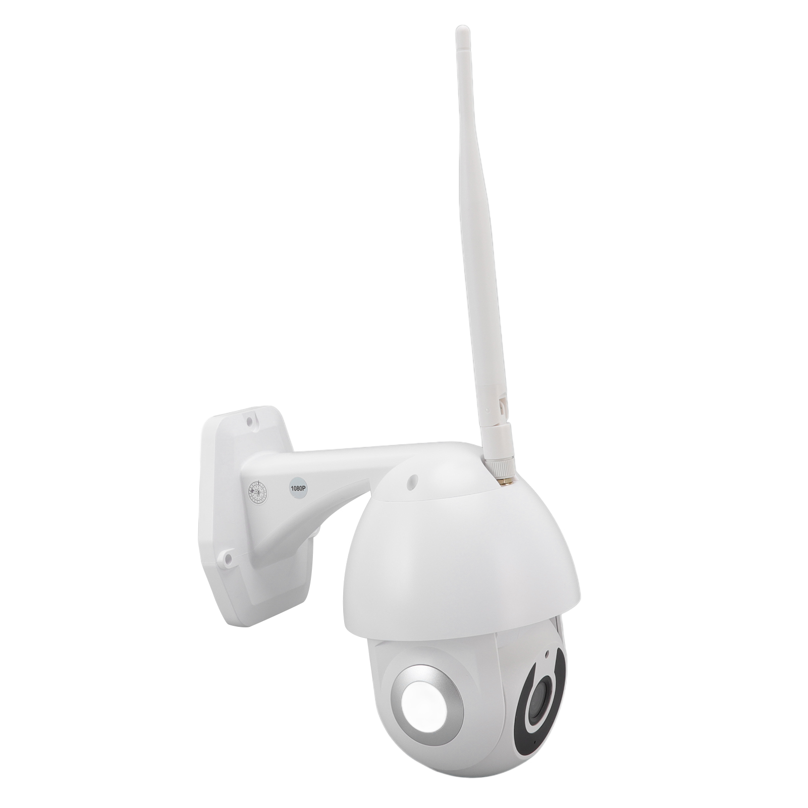 C2 Infrarot-nachtsicht-netzwerkkamera Für Den Außenbereich, Wasserdicht, Drehbar, Kabellos, Wlan, Hd-überwachungskamera, 100–240 V, Eu-stecker