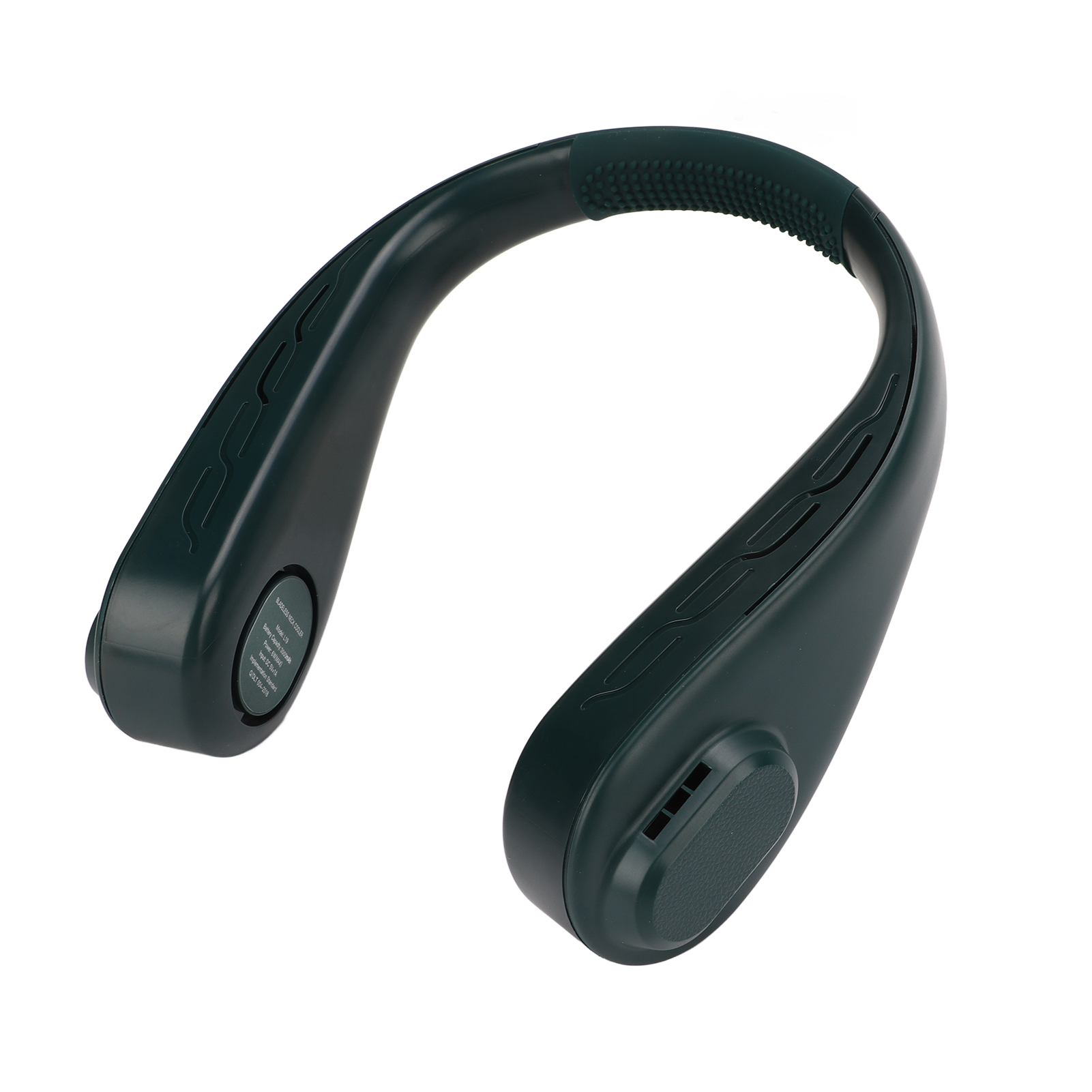 Tragbarer, Usb-aufladbarer Nackenventilator Mit Intelligenter Digitalanzeige, 5 V, 1 A, Sportventilator Ohne Rotorblätter, Wiederaufladbar
