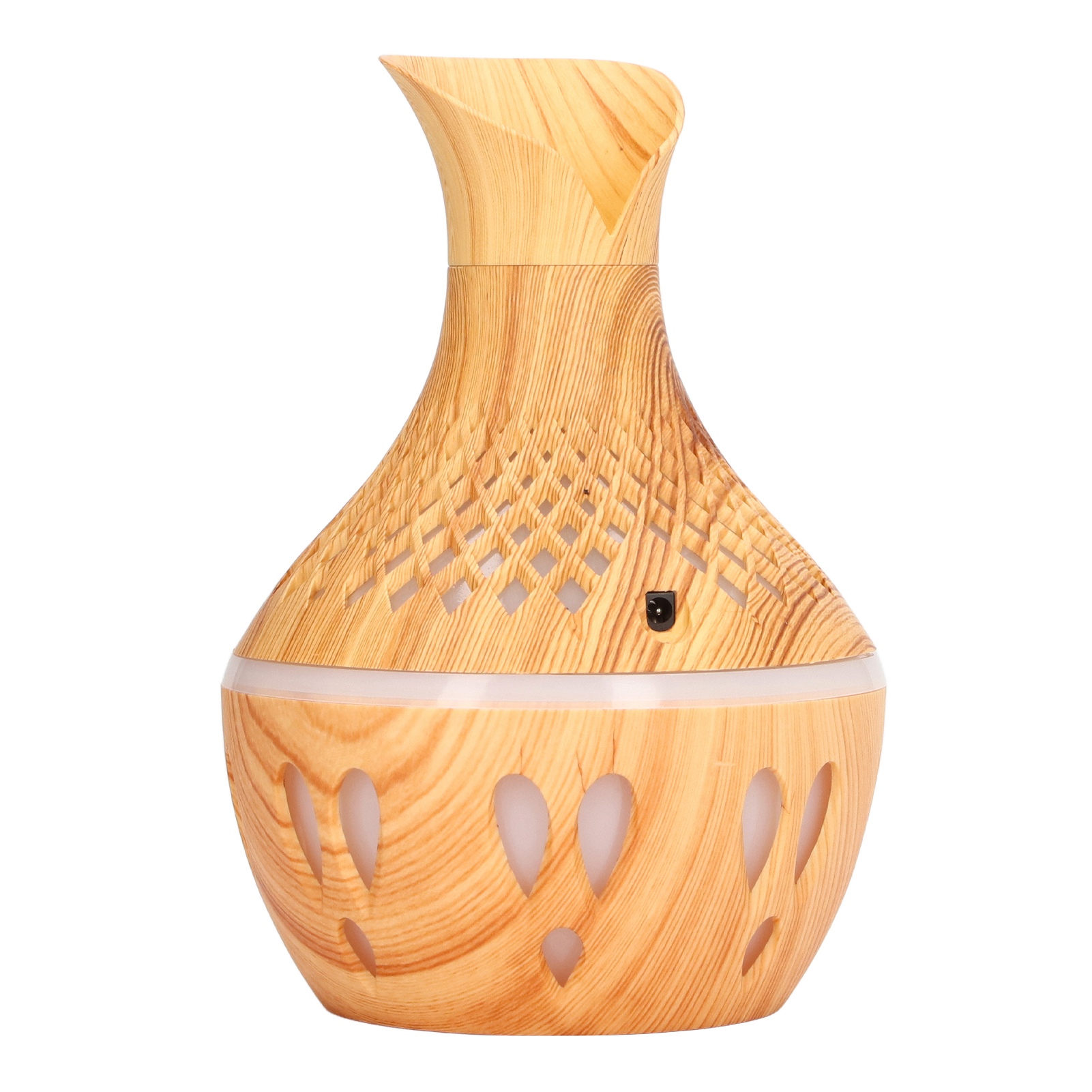 Aromatherapie-luftbefeuchter 300 Ml, Holzoptik, Usb-betrieben, Mit Farbiger Led-beleuchtung Für Zuhause