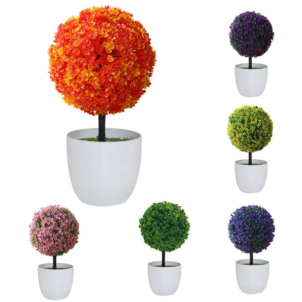 Künstliche Topfpflanze In Kugelform, Topiary-kunstpflanze, Bonsai-kunstpflanze, Heimdekoration