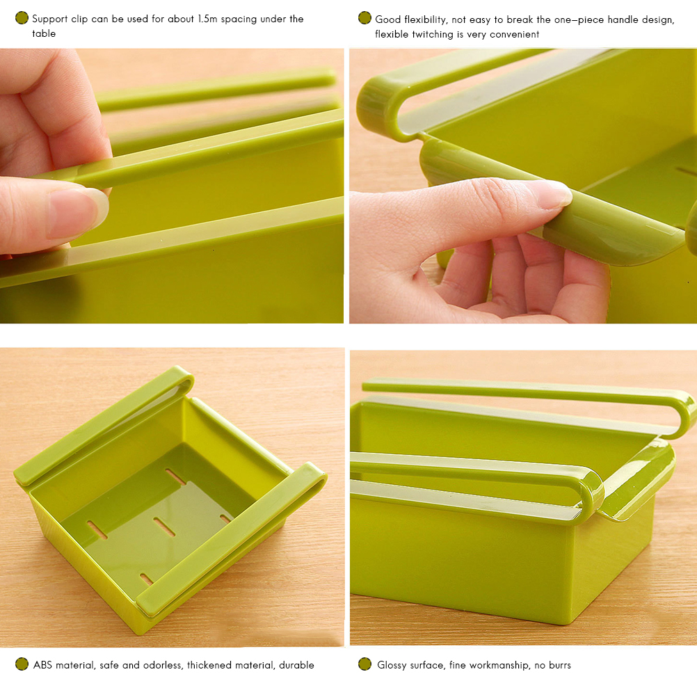 Ausziehbarer Küchen-kühlschrank-gefrierschrank-platzsparer-organizer, Küchen-auszugsregal, Ablagefachhalter, Schublade