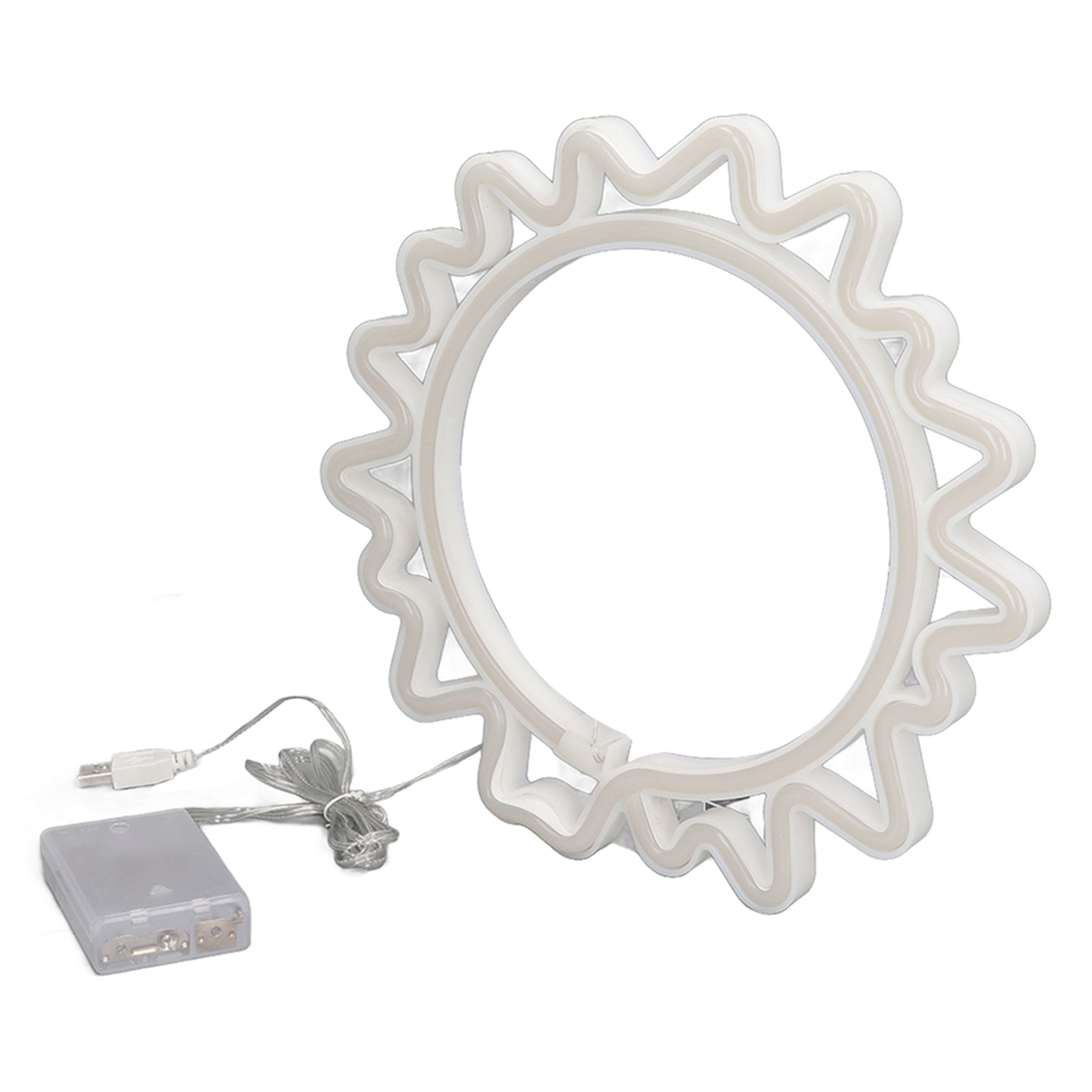 Neon-leuchtschild „sonne“, Usb-wiederaufladbar, Batteriebetrieben, Led-neon-sonnenblume, Wanddekoration Für Zuhause, Bar, Weihnachten