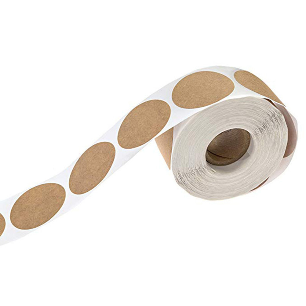 500 Stück Runde Kraftpapier-etiketten, Selbstklebende Aufkleber, Backbeutel-etiketten