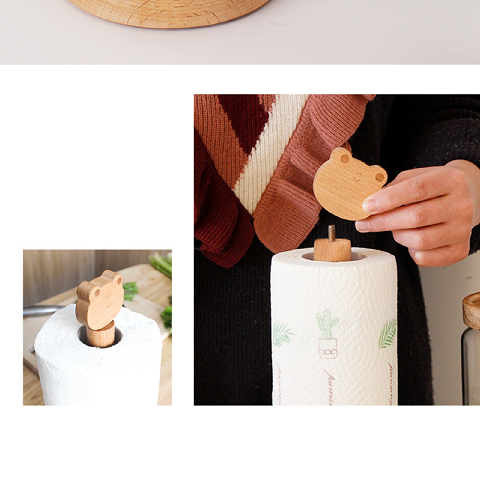 Taschentuchhalter Aus Holz In Niedlicher Tierform, Halter Für Kosmetiktücher, Toilettenpapier Und Aufbewahrungsregale Für Küche, Schlafzimmer Und Katzenzimmer