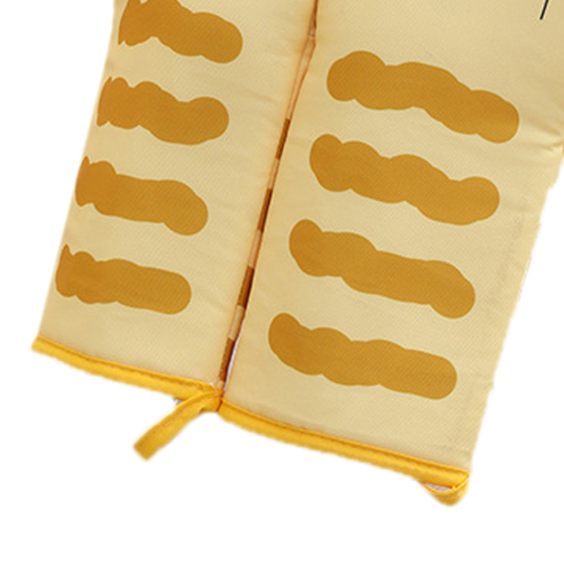 Ofenhandschuhe, Hitzeisolierend, Schützend, Aus Polyester, Küchenhandschuhe Zum Backen, Grillen Und Barbecue, Gelb