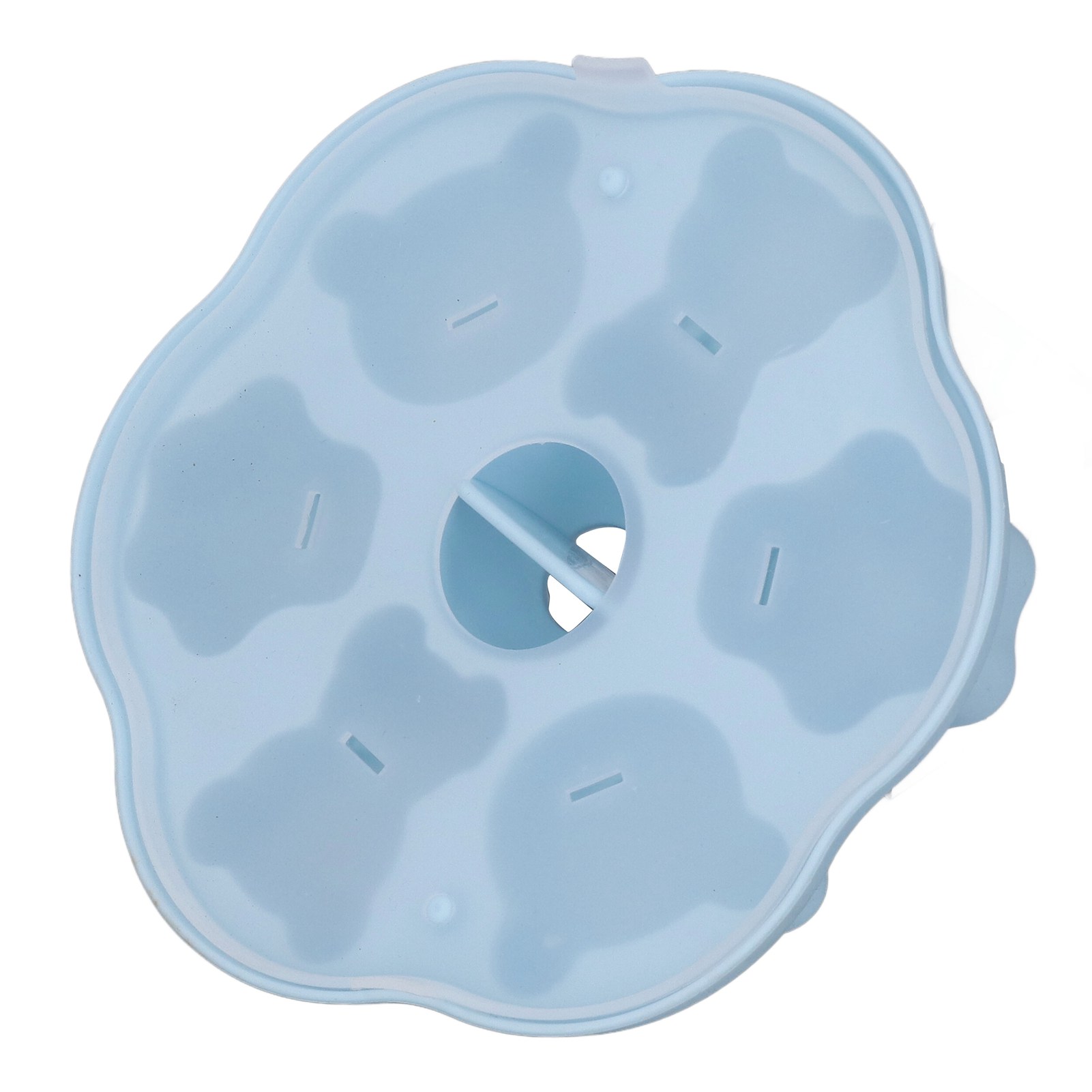 Silikon-geleeform, Niedliche Bären-katzenpfoten-eiswürfelform, Kuchen-puddingform Mit Deckel Für Die Küche, Blau