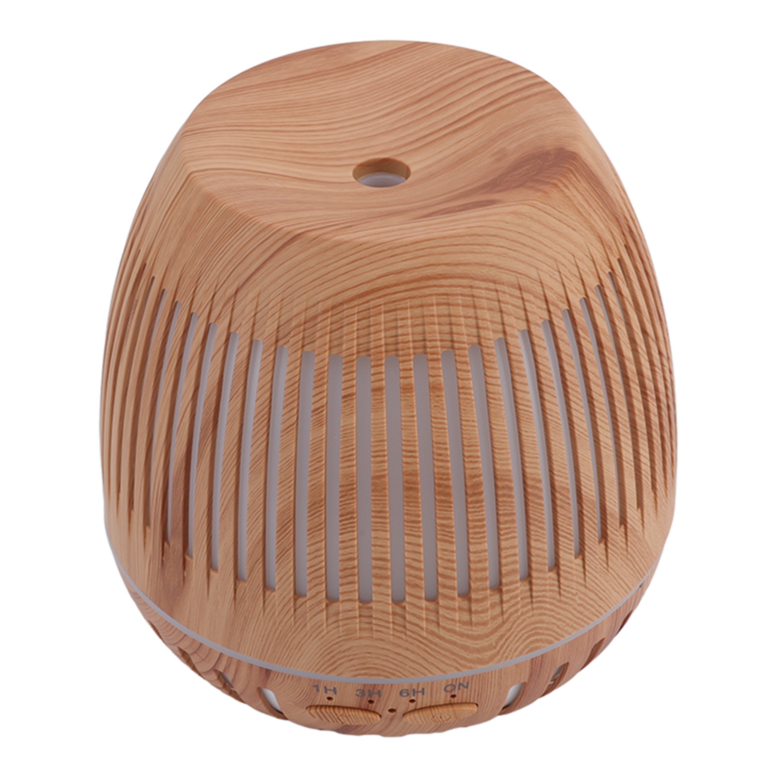 400-ml-luftbefeuchter In Holzoptik, 8 W, 24 V, Fernbedienung, 35 Db, Ultraleiser Diffusor Für Ätherische Öle Mit Farbigen Led-leuchten, 100–240 V, Eu-stecker
