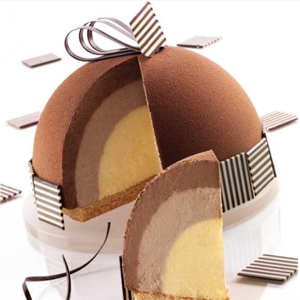 Silikon-halbkreisform Mit 6 Mulden – Ideal Für Kuchen, Muffins, Schokolade, Diy-partys