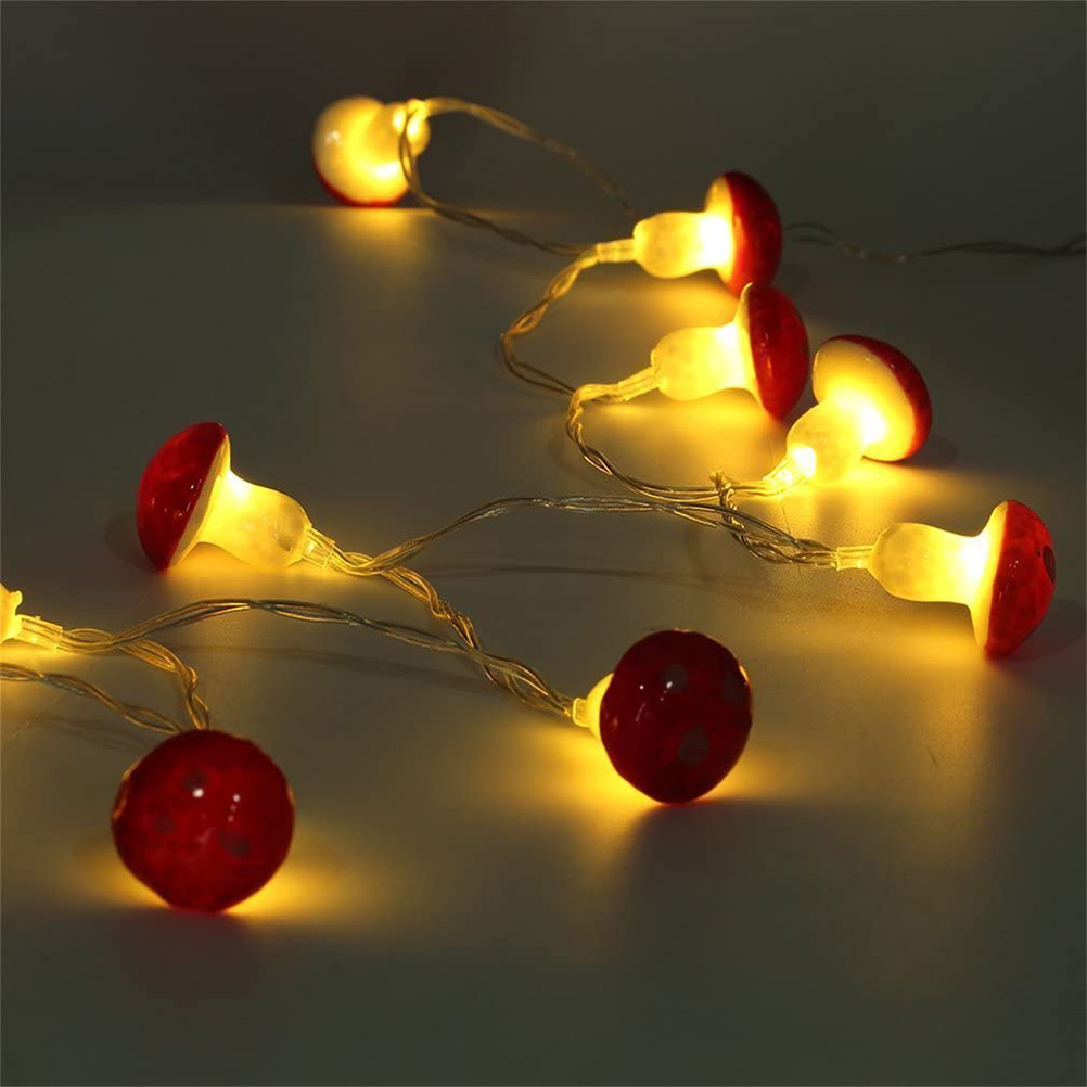 20 Led-lichterketten In Pilzform, Led-lichtstreifen, Gartendekoration Für Weihnachten, Hochzeiten Und Partys