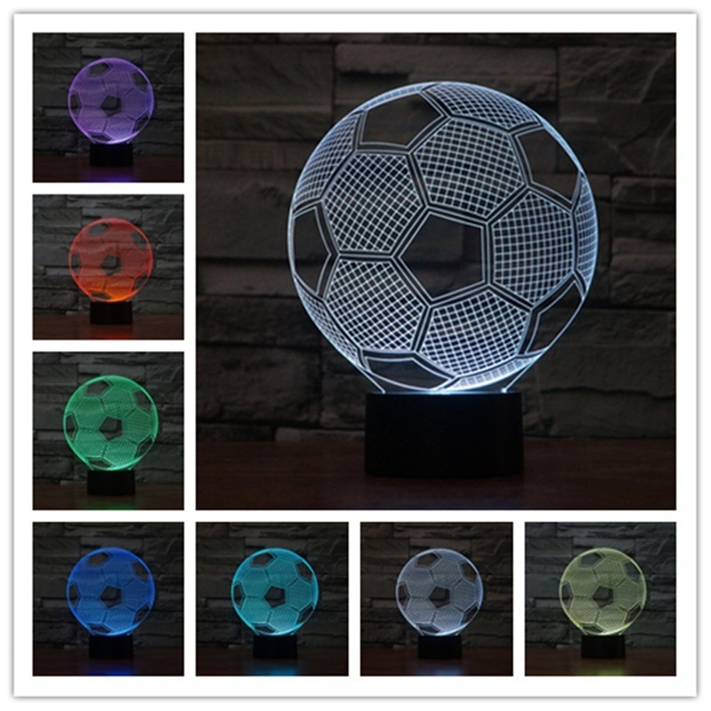 3d-nachtlampe In Fußballform Mit Usb-led-touch-funktion – Das Perfekte Geschenk