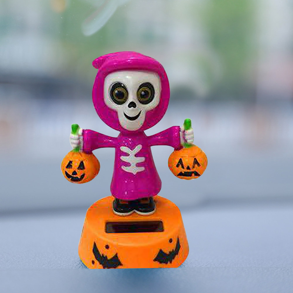 Halloween-solar-kürbis-schaukelspielzeug Für Auto, Schreibtisch, Zuhause Und Büro – Halloween-dekoration