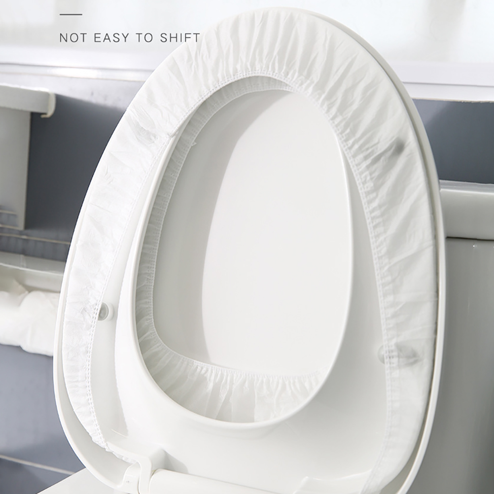 10 Stück Einweg-toilettensitzmatte, Wasserdichter Toilettensitzbezug, Tragbare Toilettenunterlage