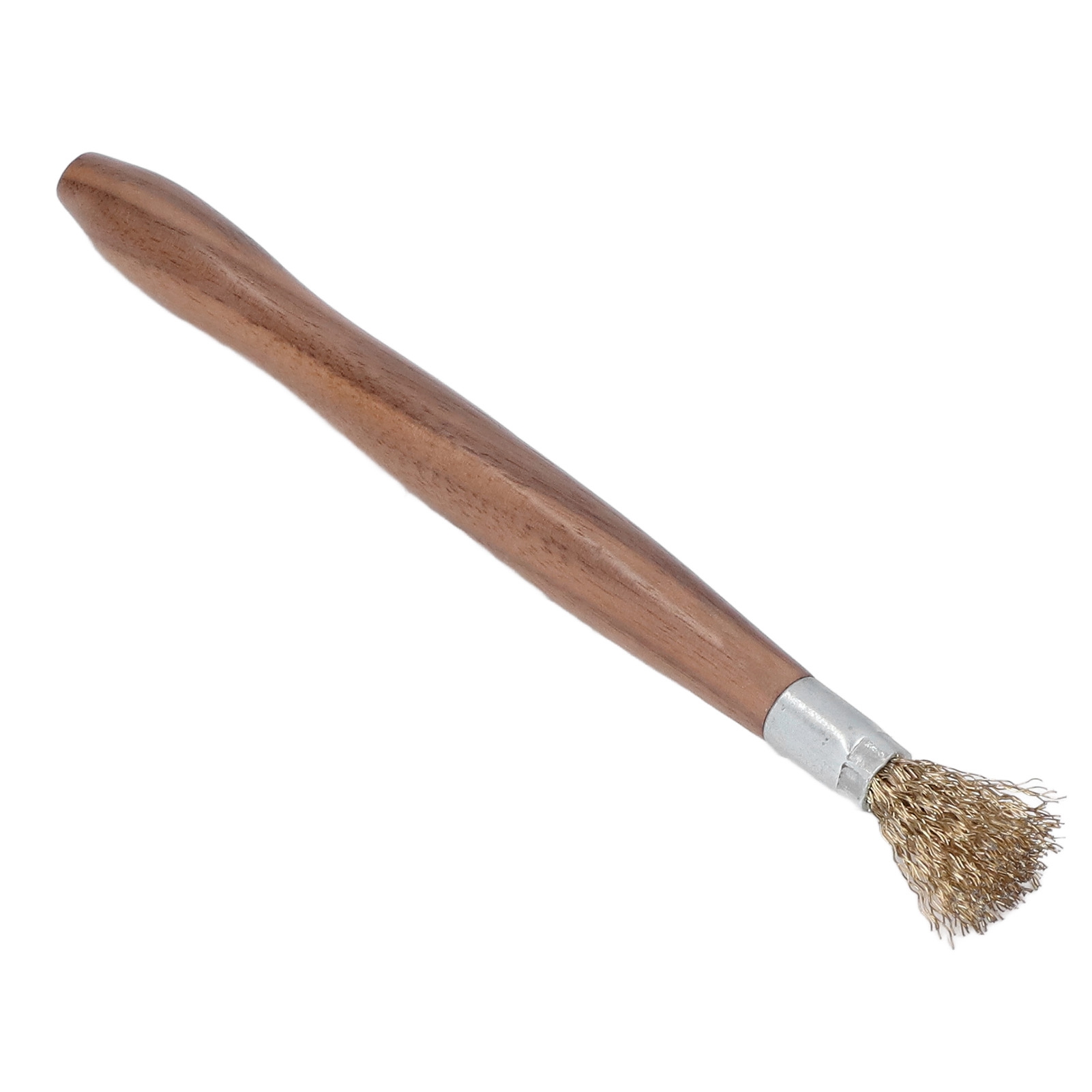 Verschleißfeste Und Rostbeständige Metallbürste, Holzgriff, Professionelles Reinigungswerkzeug Für Bonsai Und Topfpflanzen.