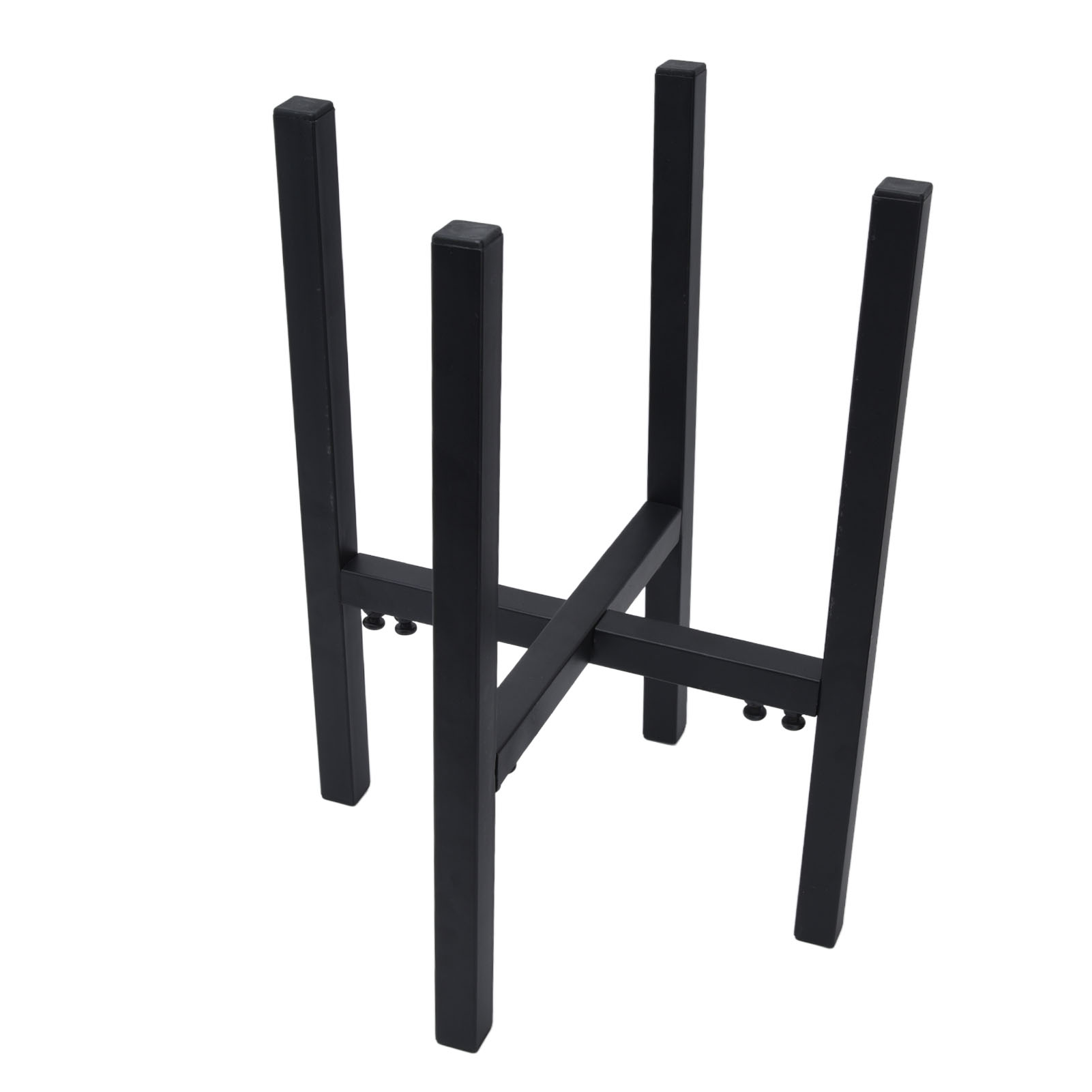 Moderner Pflanzenständer Aus Metall Im Mid-century-stil, Hoher Topfständer Für Drinnen Und Draußen, 23–37 Cm, Verstellbare Breite