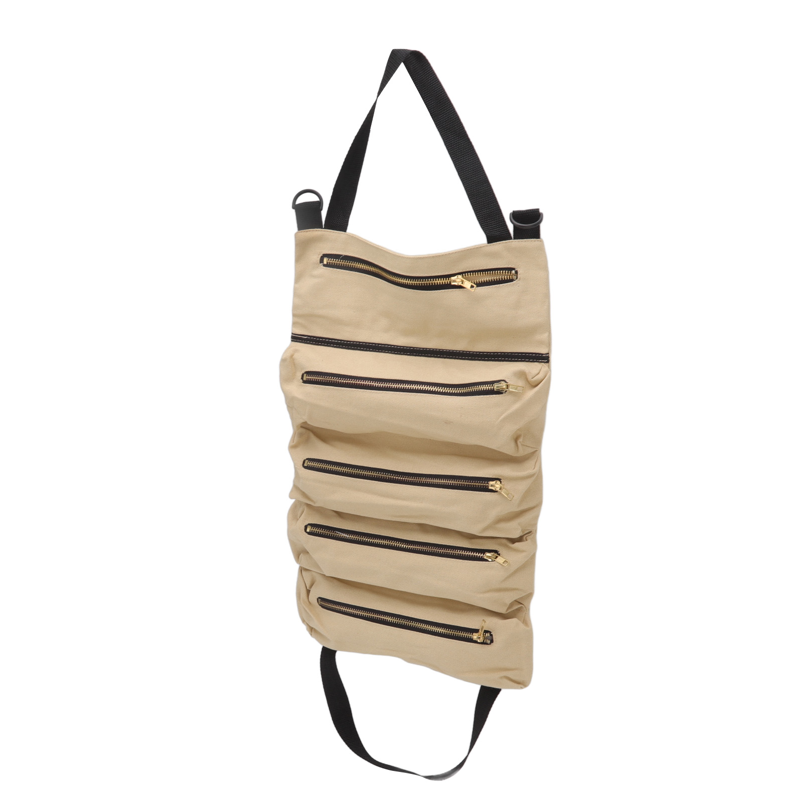 Werkzeugtasche Für Die Rückbank, Faltbar, Aus Canvas, Für Gartengeräte, Werkzeugtasche Zum Aufrollen, Für Zangen, Schraubenschlüssel, Khaki