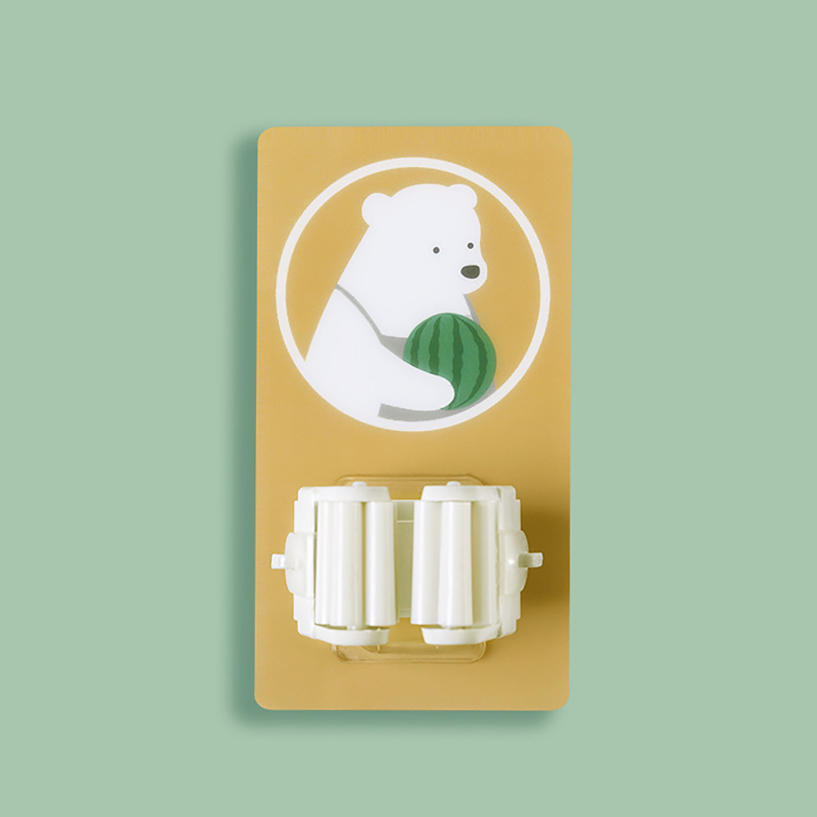 Wandmontierter Mopphalter Mit Starker Haftkraft, Wasserdicht, Rollendesign, Besenhalter Für Bad, Küche Und Toilette