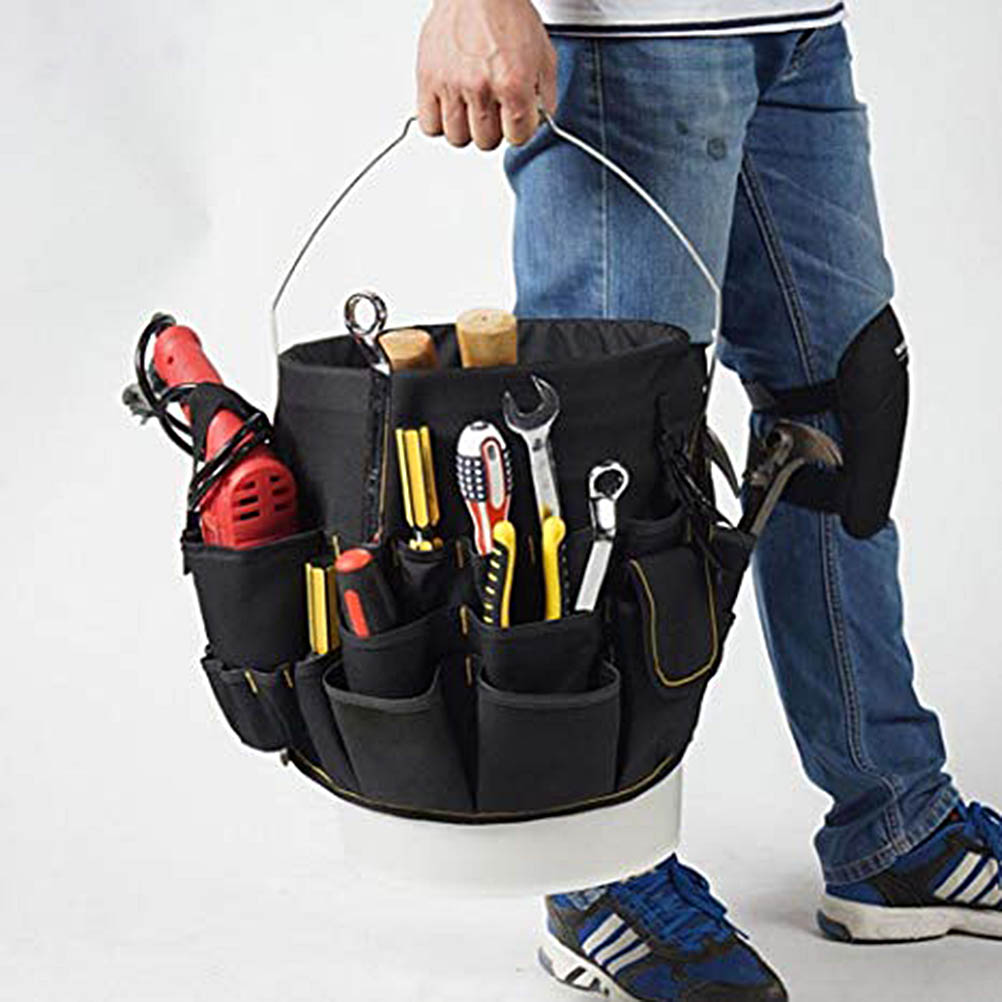 Robuster Eimer-organizer Für Gartengeräte, Gartengeräte-set-halter Mit 56 Taschen Für Garten, Hof Und Rasen
