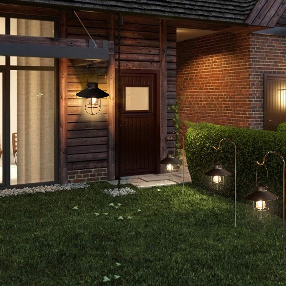 Vintage-solar-hängelaternen Für Den Außenbereich Mit Warmweißen Led-lampen Für Garten, Hof, Terrasse Und Gartenweg