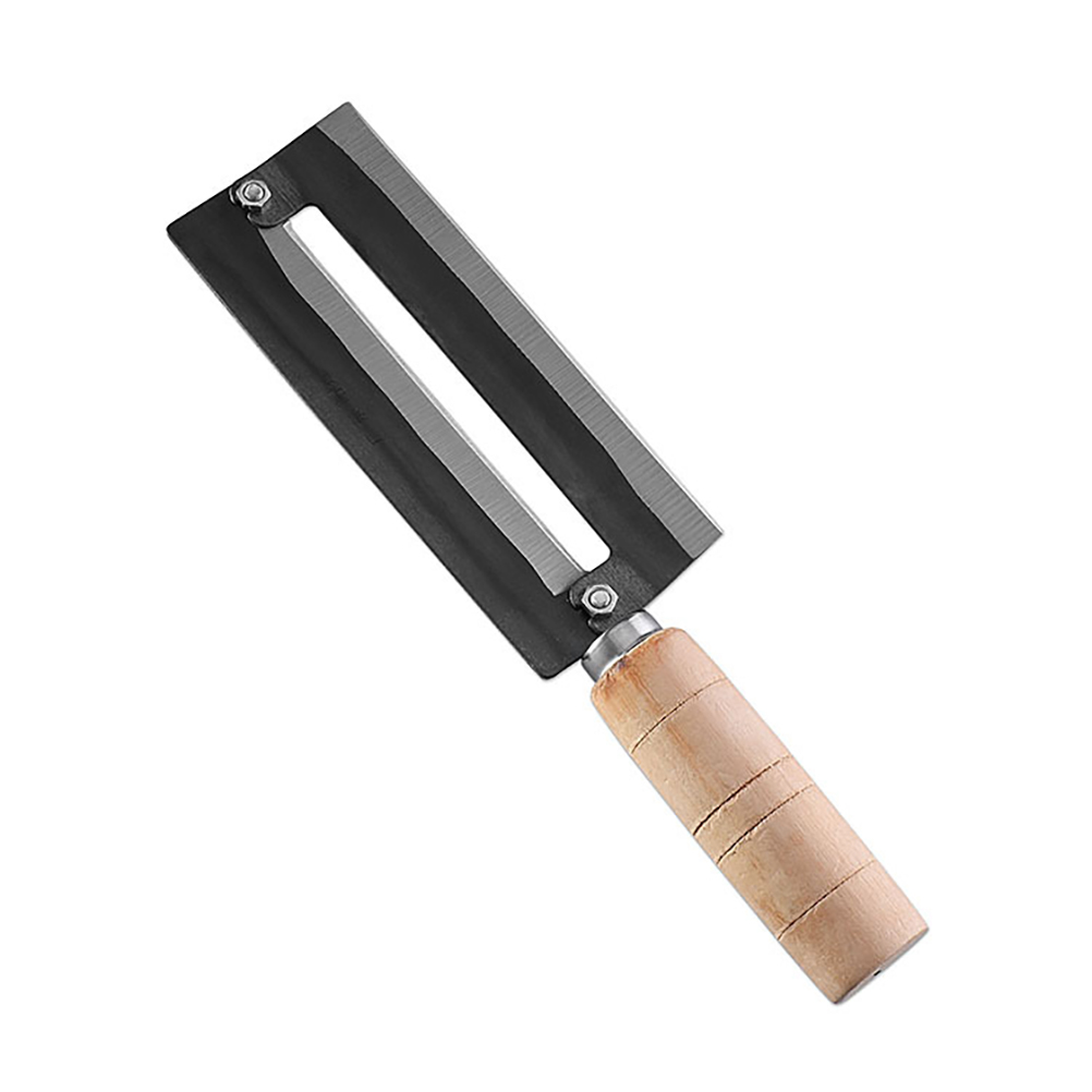 Zuckerrohrschälmesser, Ananasschäler, Zuckerrohrschäler Aus Kohlenstoffstahl Mit Holzgriff