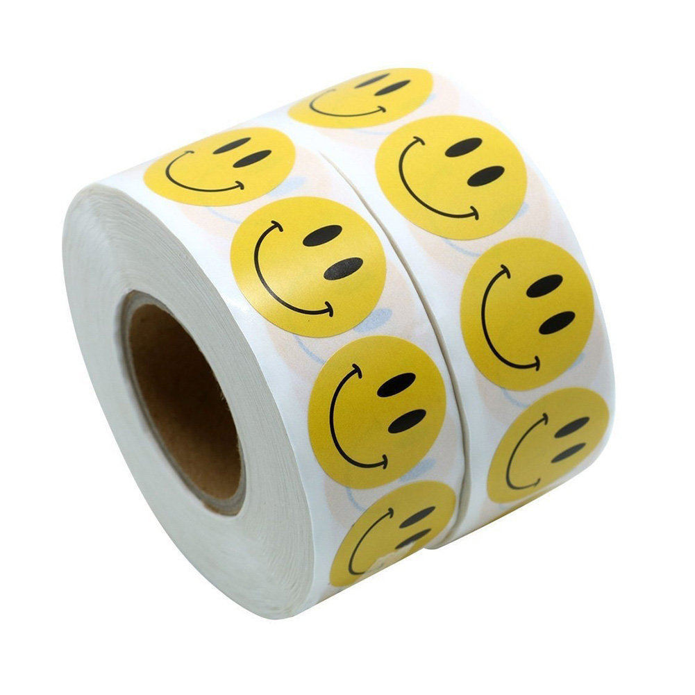 500 Stück Dekorative Aufkleber Mit Smiley-motiv Für Briefumschläge, Taschentücher Und Schachteln