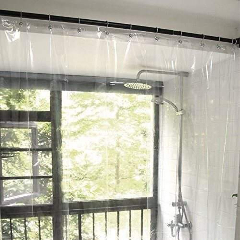Transparenter Peva-duschvorhang Mit Beschwertem Magneten, Schimmelresistent, Wasserdicht, Badezimmer-duschvorhang