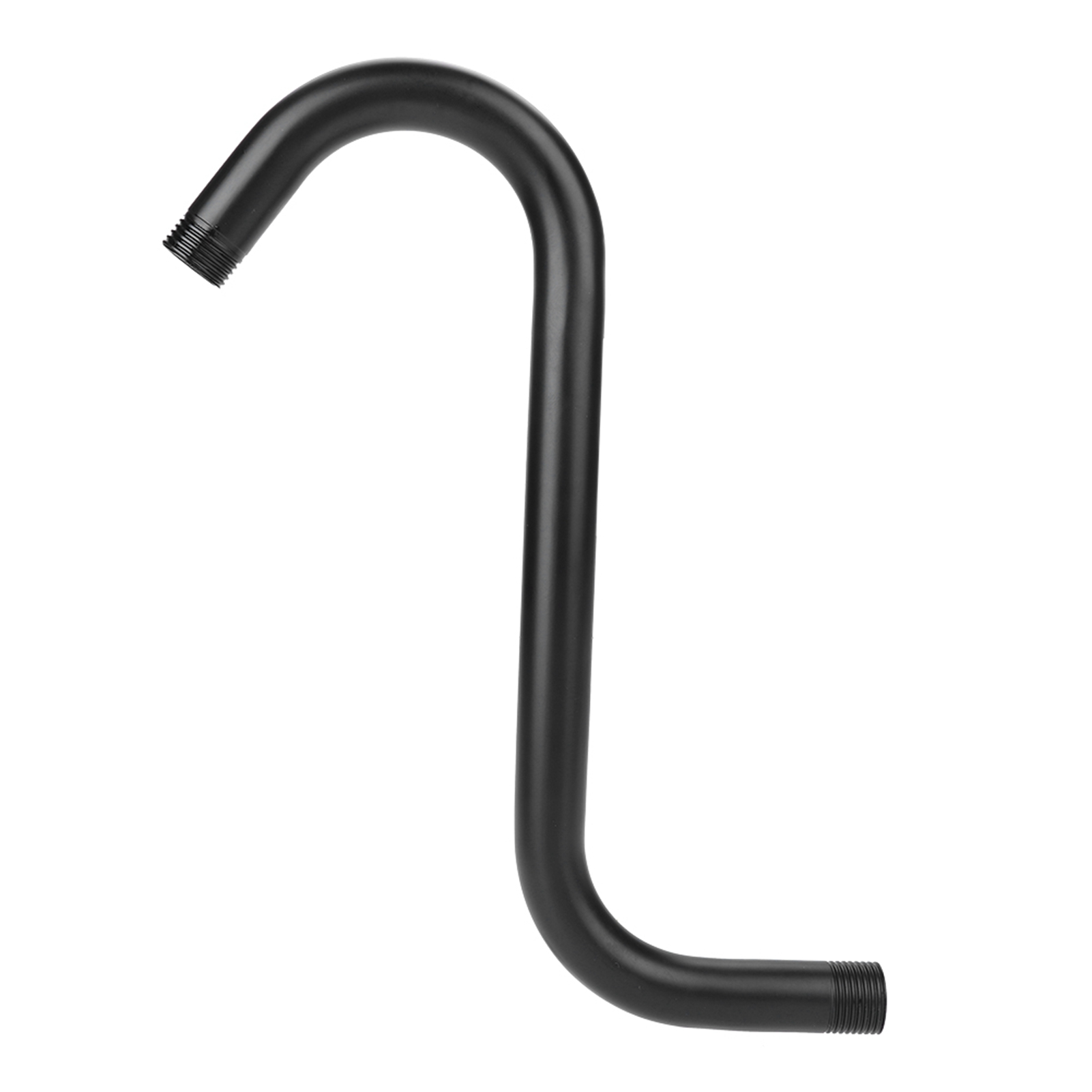 Gebogene Duschstange Aus Edelstahl 201, Hochdruck-verlängerungsarm, G1/2-anschluss, Schwarzes Badaccessoire, 8 Zoll