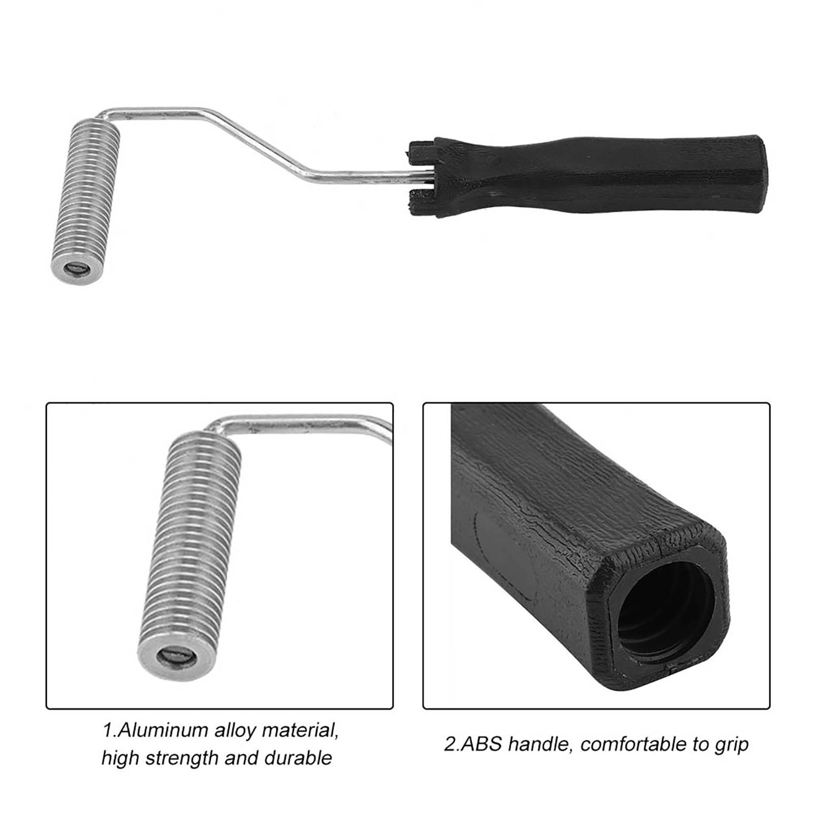 Laminierwalze Aus Aluminium Und Glasfaser, 21 X 75 Mm Abs-griff, Werkzeug Zum Entfernen Von Blasen In Gfk/frp-harz, Entlüftungsbürste Für Verbundwerkstoffe, Glättungswalze