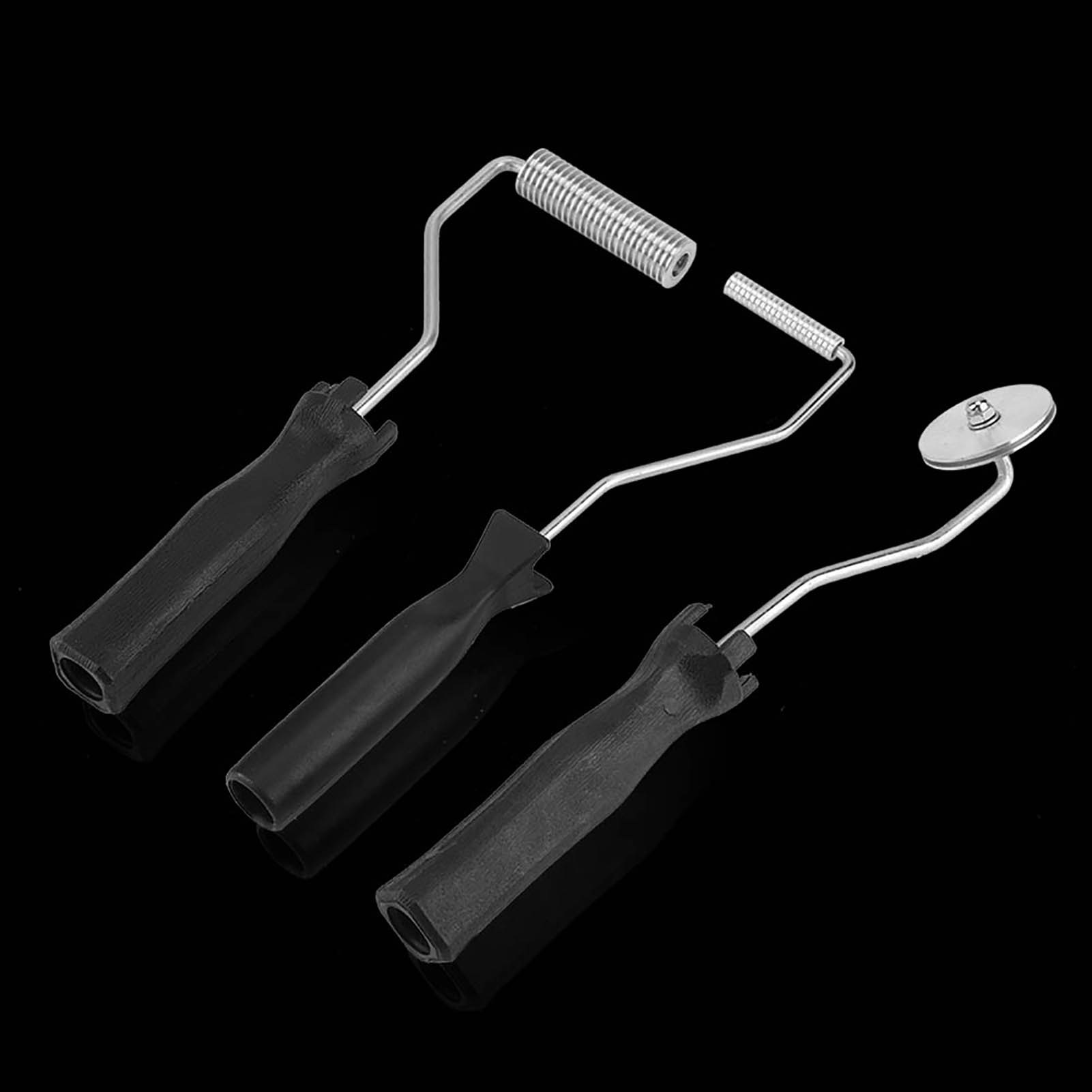 Dreiteilige Glättwalze Aus Aluminium, Glasfaser Und Abs Mit Ergonomischem Griff Für Gfk- Und Frp-harz Zum Glätten Von Blasen In Laminaten