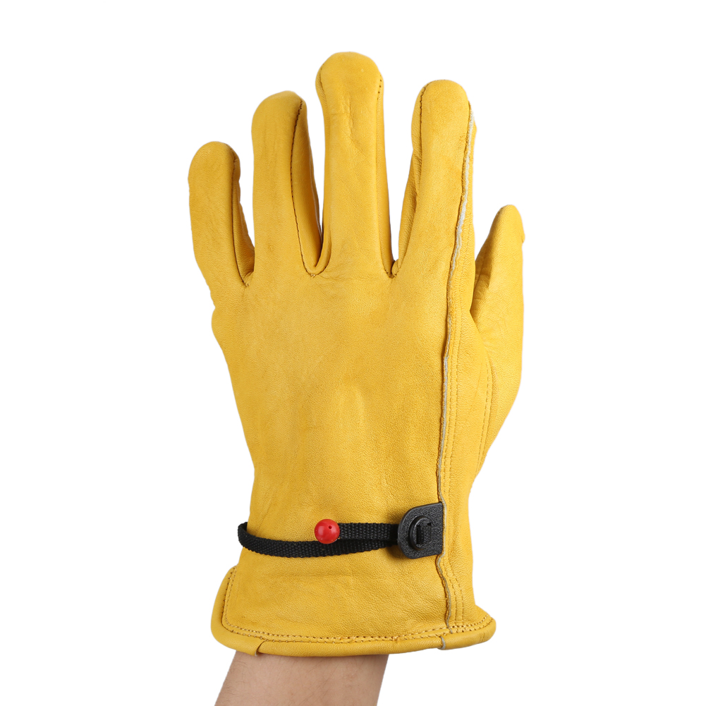 Echte Leder-arbeitshandschuhe, 2 Paar, Gartenarbeit, Strapazierfähig, Rutschfest, Für Den Außenbereich, Gartenarbeit, Heimwerken, Herren, Einheitsgröße.