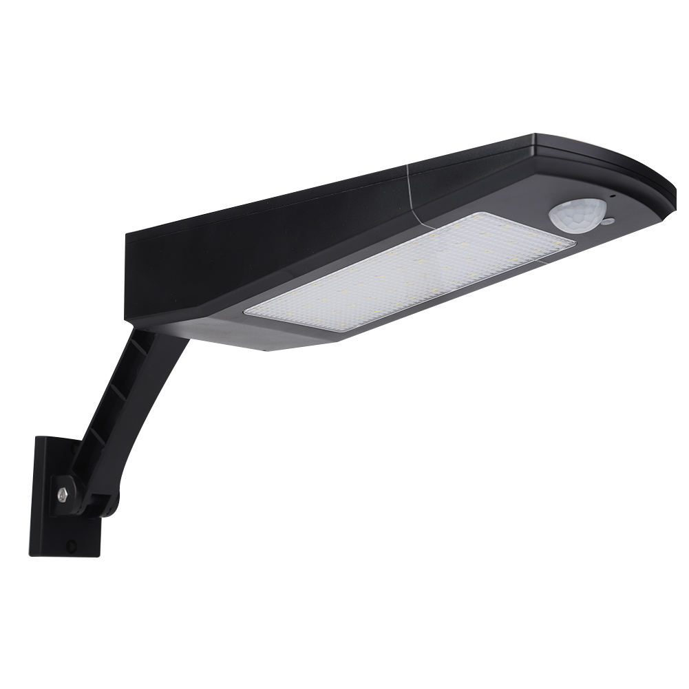 Wasserdichte Solar-led-wandleuchte Mit Bewegungsmelder, Inklusive Fernbedienung, Schwarz-weiß, Kabellose Außenbeleuchtung.