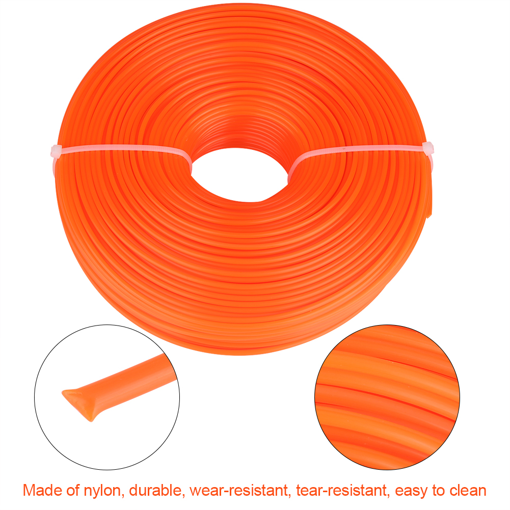 2,4 Mm Nylon-schneidfaden Für Benzin-freischneider, 120 M Starker Rundfaden, Universeller Ersatzfaden Für Rasentrimmer