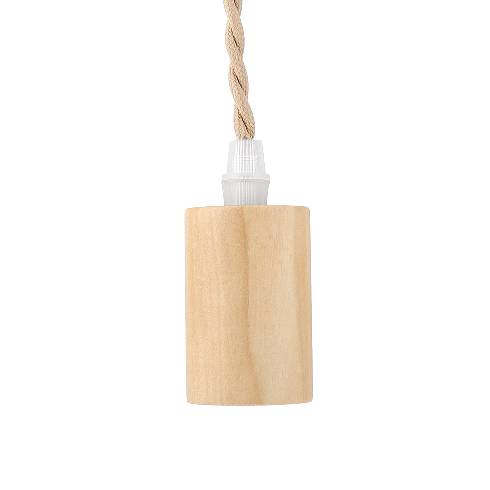 Vintage-hängeleuchte Aus Schwarzem Holz Im Landhausstil, E27-designer-deckenleuchte, Schlichte Pendelleuchte, 90-250 V, Retro-beleuchtung Für Wohnzimmer Und Küche.