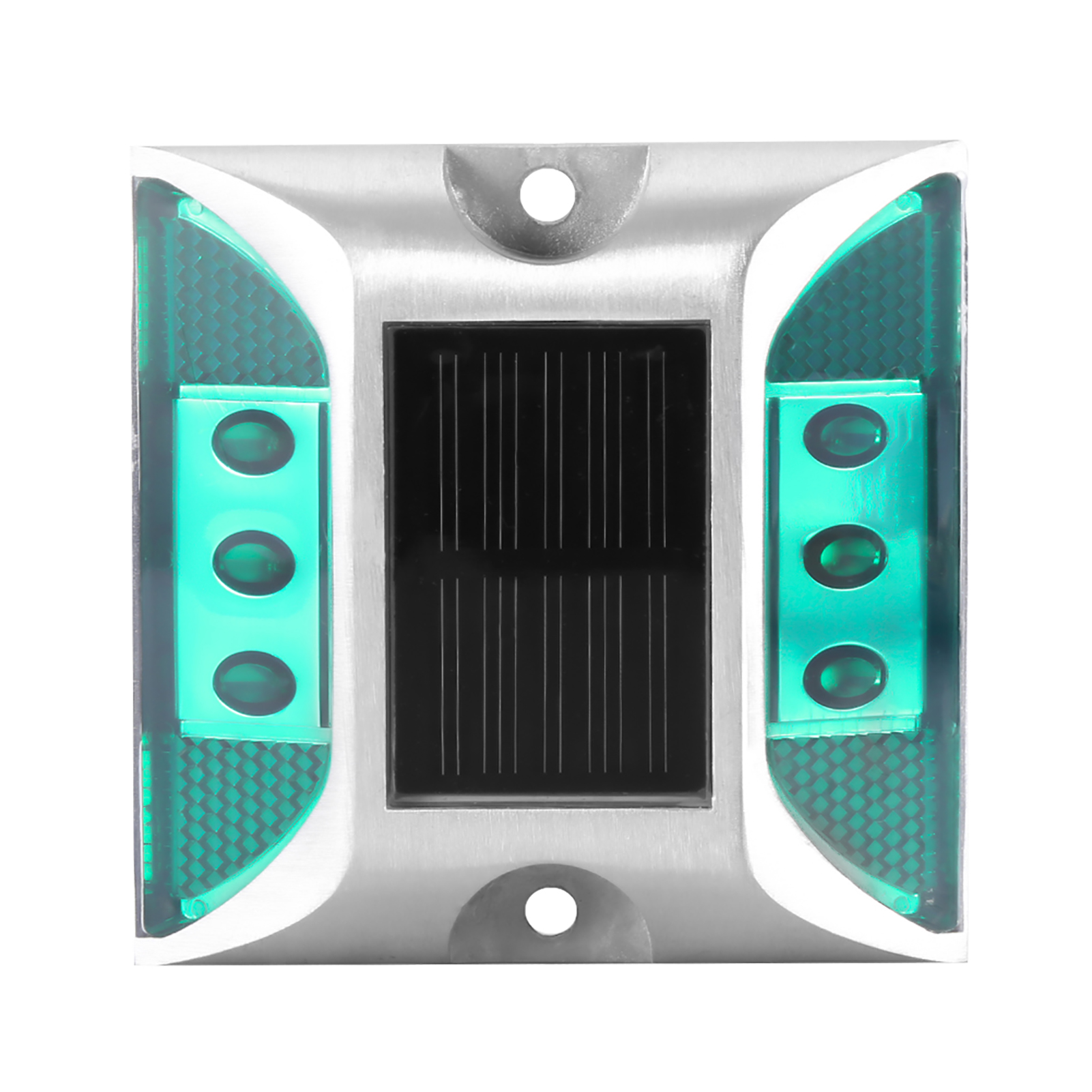 6-led-solarpolleuchte Aus Aluminiumguss Für Einfahrten, Straßen Und Wege Im Außenbereich, Kabellose, Autarke Laterne