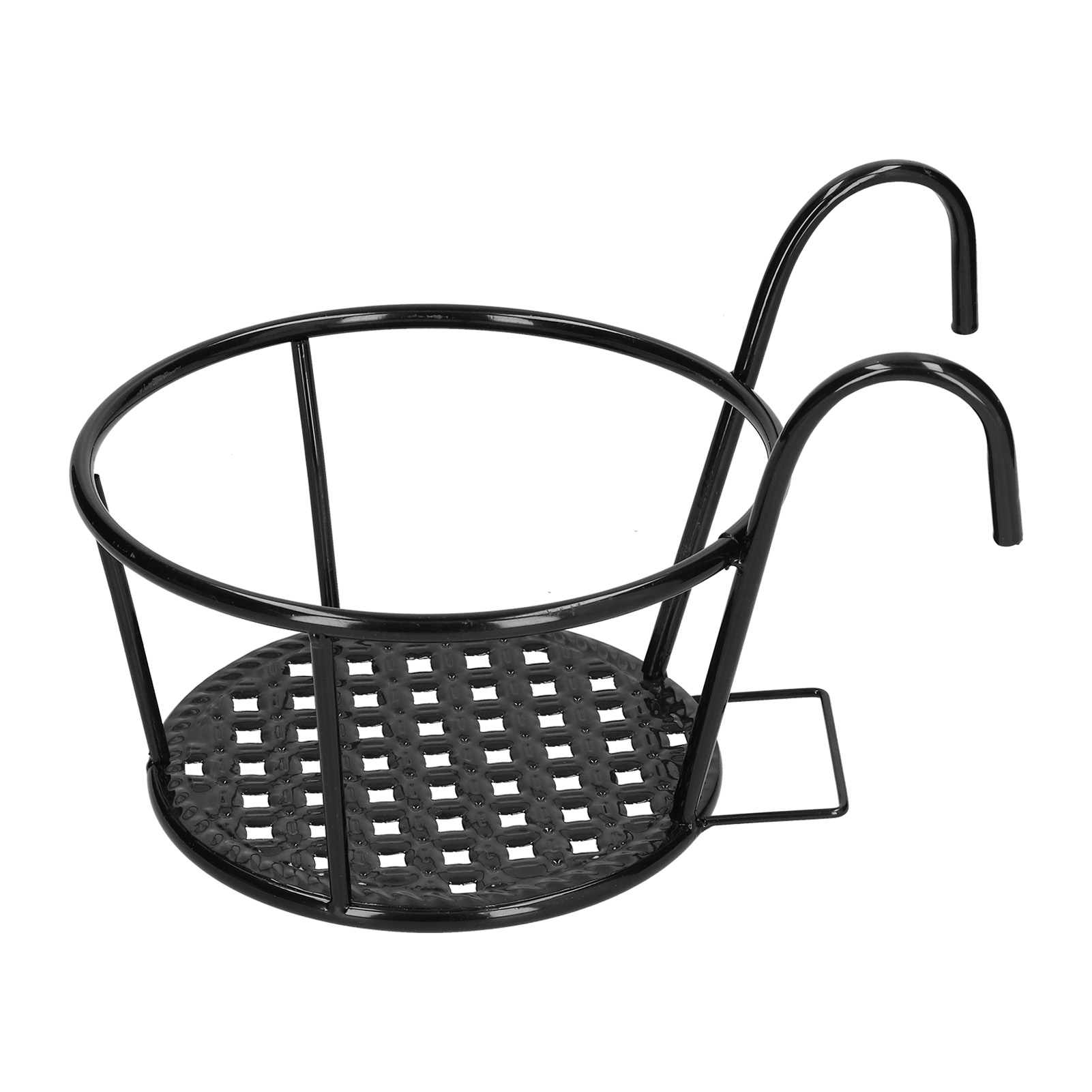Kippsicherer Balkon-pflanzkasten Für Geländer, Blumentopfhalter Für Den Außenbereich, Schwarz, Für Terrasse Und Garten, 1 Stück