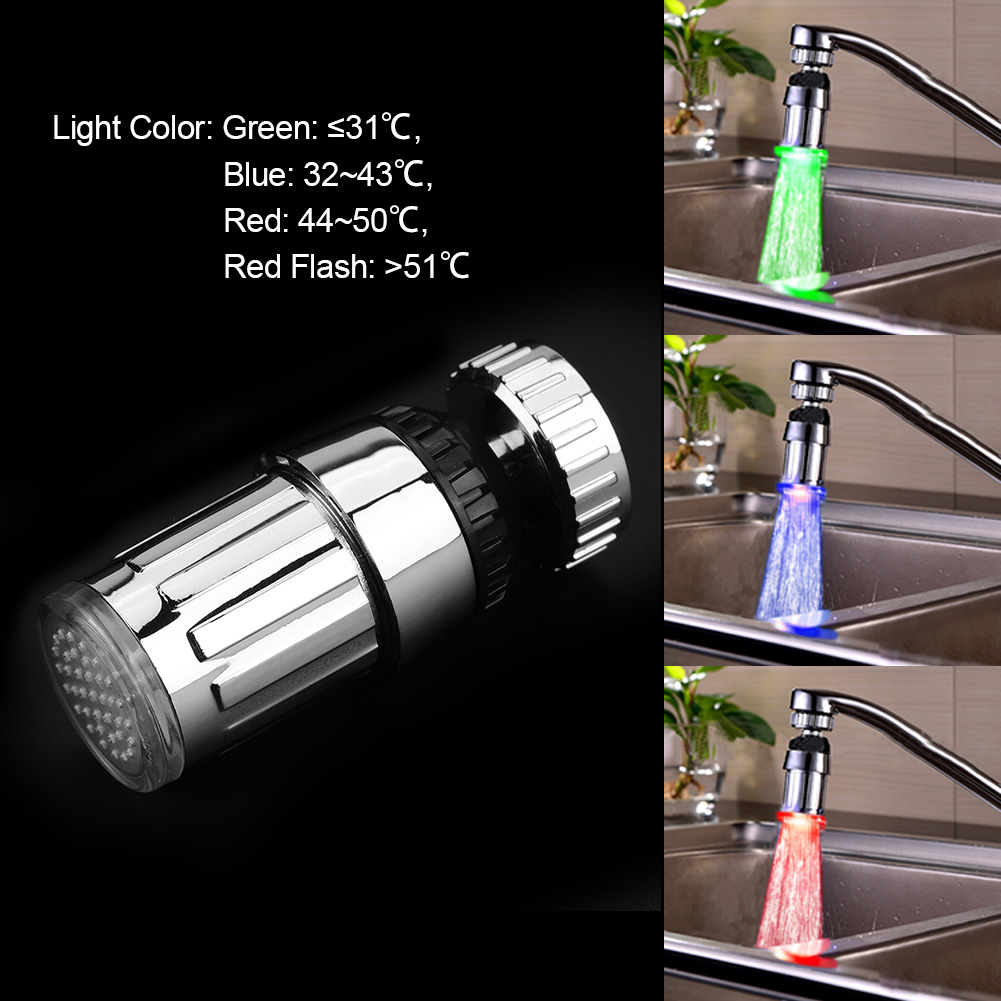 Mit 360° Drehbarem Wasserantrieb, Led-licht, Küchenarmatur, Spülkopf, 3 Farben, Duschkopf, Spültülle