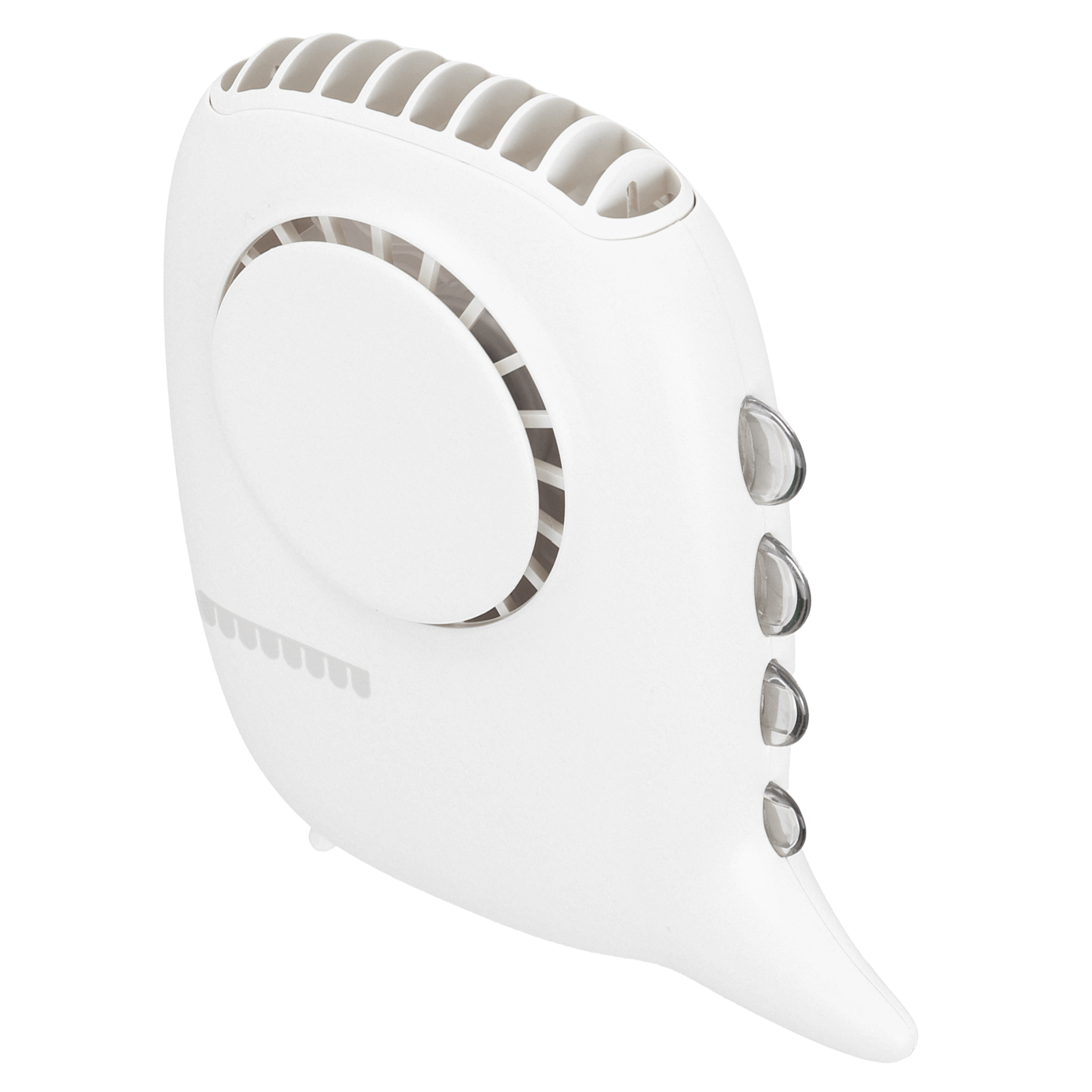 Tragbarer, Tragbarer Nackenventilator Mit Usb-anschluss, Versenkbar, Freihändig Bedienbar, Mini-nackenventilator In Weiß Mit 3 Windstufen, Usb-aufladbar