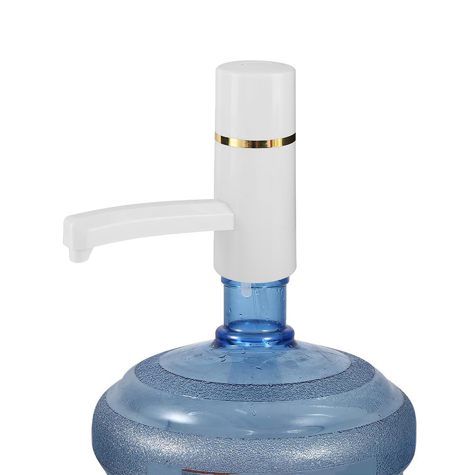 Tragbare, Kabellose, Per Usb Aufladbare Elektrische Wasserflasche, Automatische Wasserpumpe Für Flaschen, Weißer Wasserspender, Für Reisen Und Den Gebrauch Zu Hause.