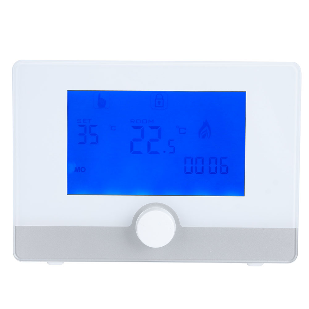 Programmierbarer Thermostat Für Wandheizkessel, Schwarzer Temperaturregler, Wandheizsystem, Digitaler Regler