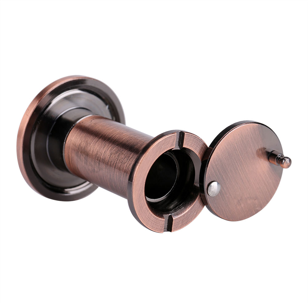 Weitwinkel-türspion Aus Optischem Glas, Sicherheitstürspion, Rotbronze, 220°, Kabellos, Für Wohnungen Und Häuser