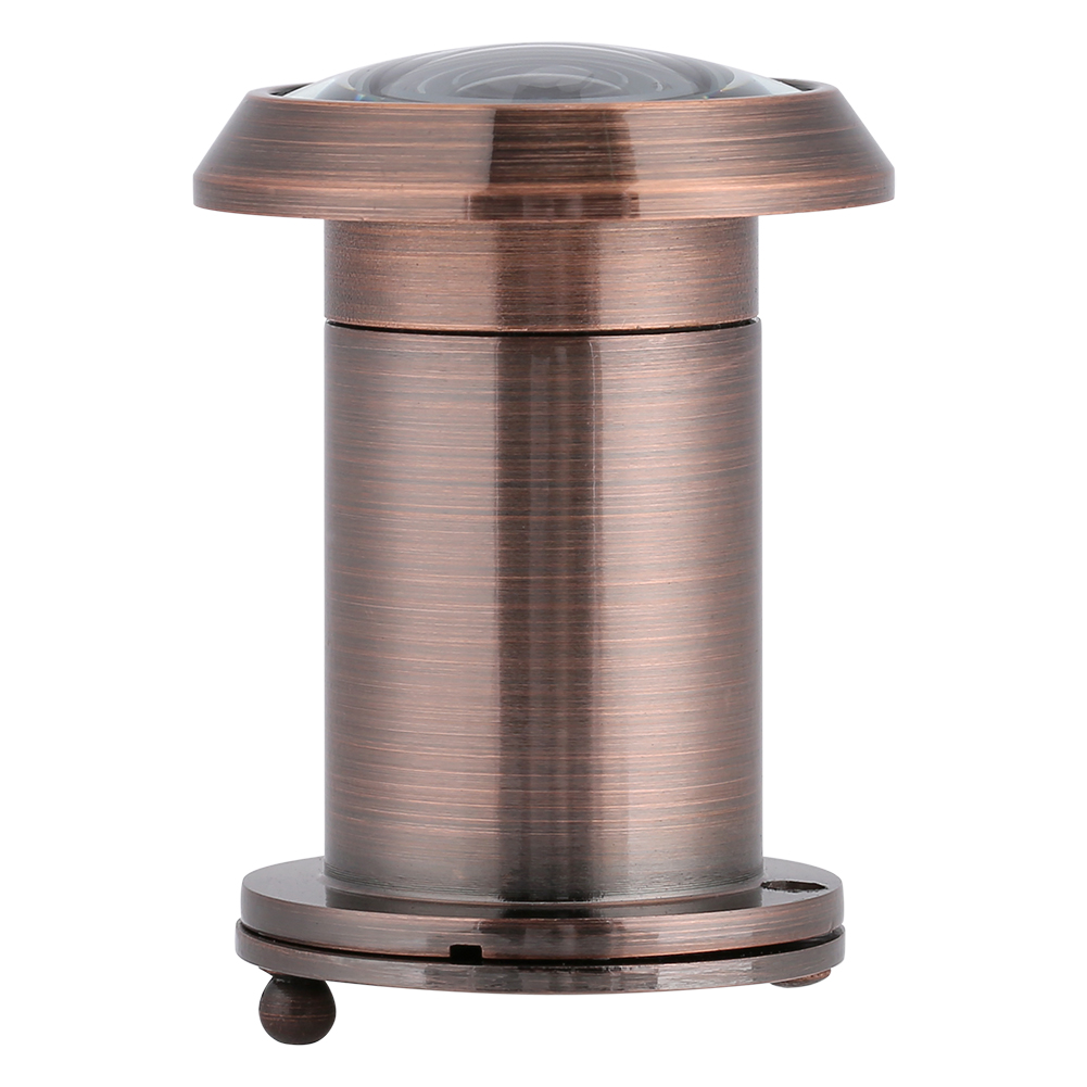 Weitwinkel-türspion (220°) Aus Optischem Glas, Türspion Aus Rotem Messing, Kabelloser Sicherheits-türspion Für Den Innenbereich, 14 Mm Durchmesser, 1 Stück