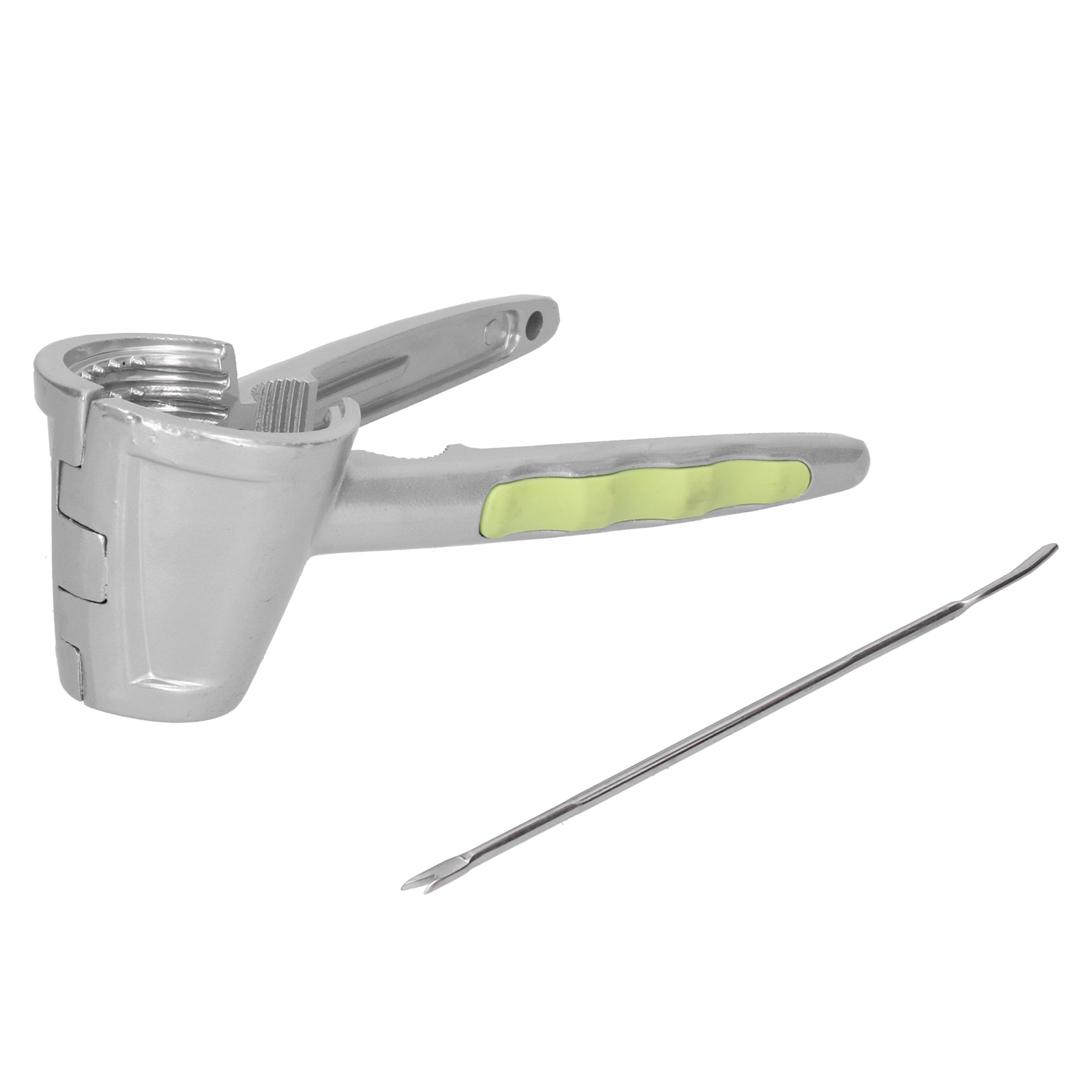 Multifunktionaler Nussknacker Mit Nadel, Robuster Zangenförmiger Nussöffner, Gelbes Küchenutensil, Praktisches Werkzeug Für Nüsse.